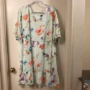 The Limited plus size blue zip up dress